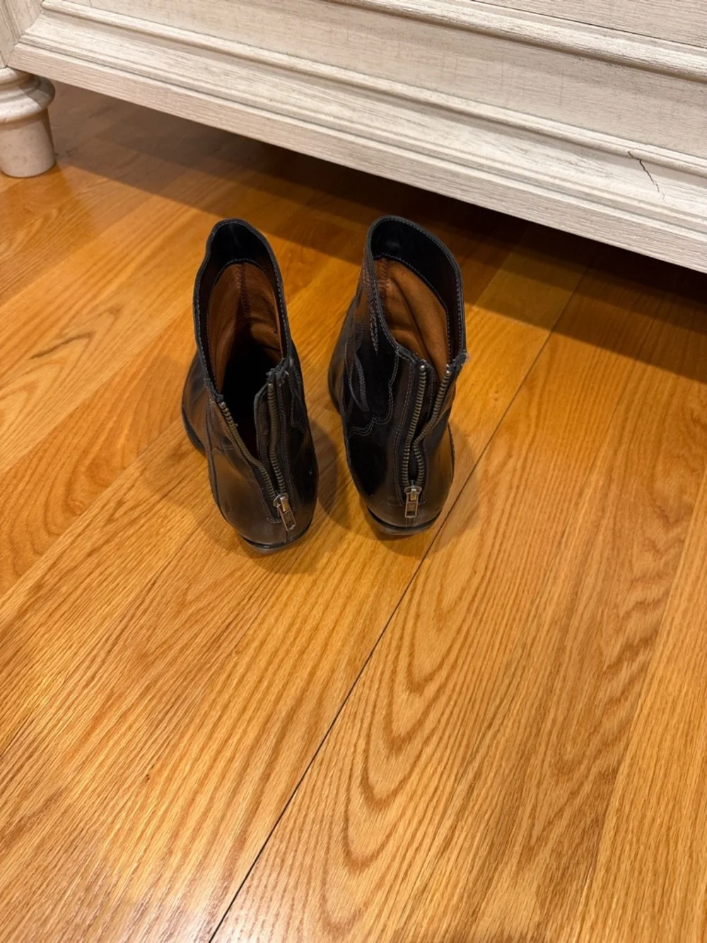 Frye Black Leather Western  Boots - Picture 2 of 5